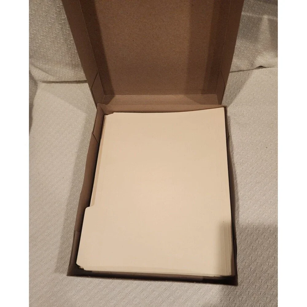 Office Depot 3 Tab File Folders Letter Size 1/3 Cut *75 Total 25 Of Each Tab New